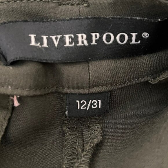 Liverpool Harper Bootcut Dress/Career Pants - Peat (Olive) Green - 12/31 - Picture 8 of 11